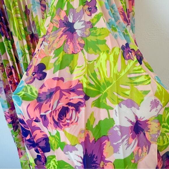 NWT Loyd/Ford Vega Floral Pleated Midi Skirt Sz M - Picture 4 of 6